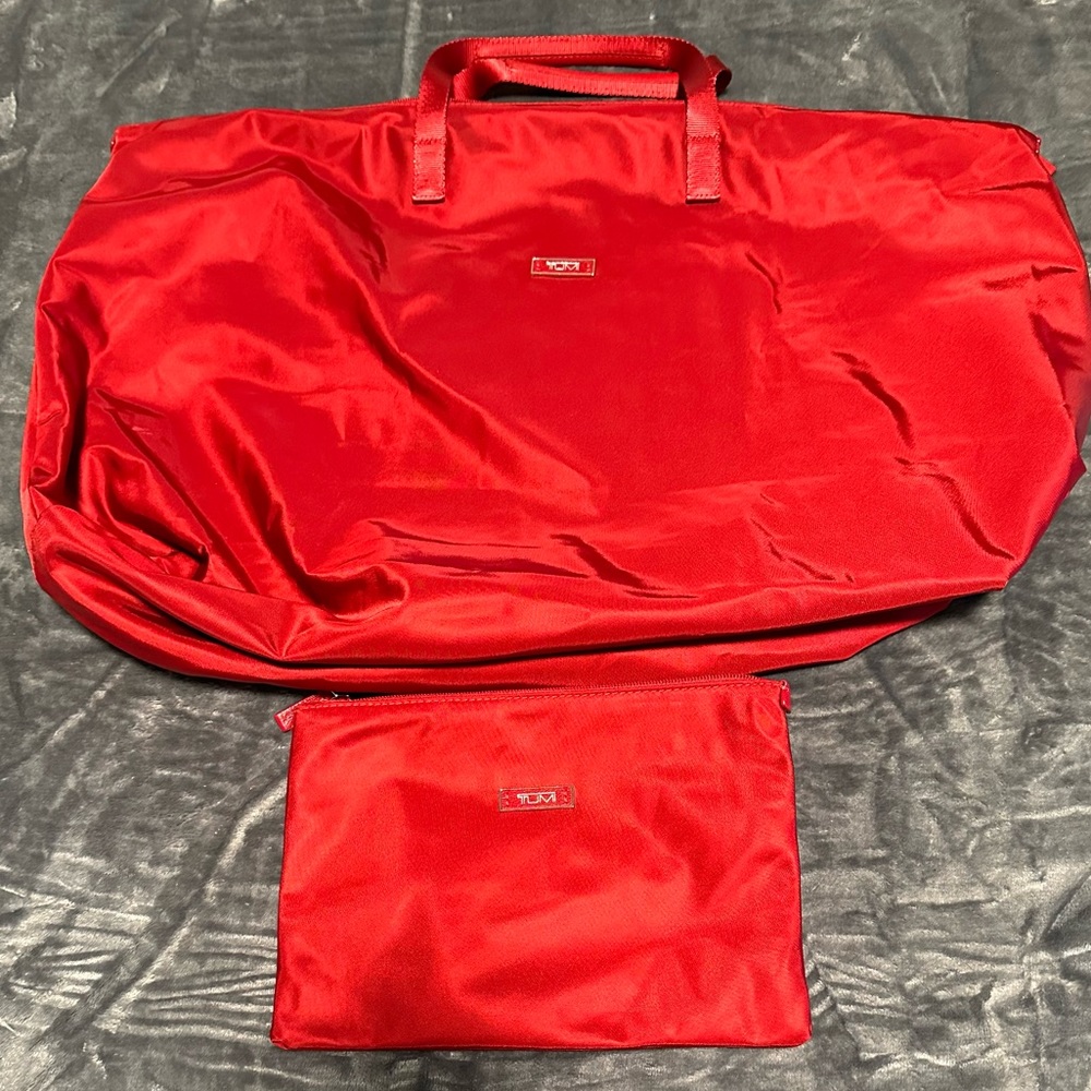 Tumi Just in case tote Red NWOT